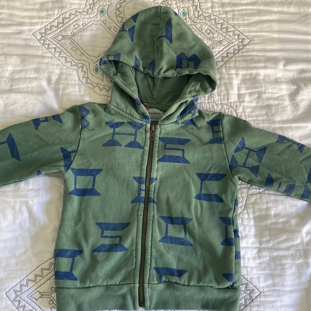BOBO CHOSES All Over Zipped Hoodie 4-5years
